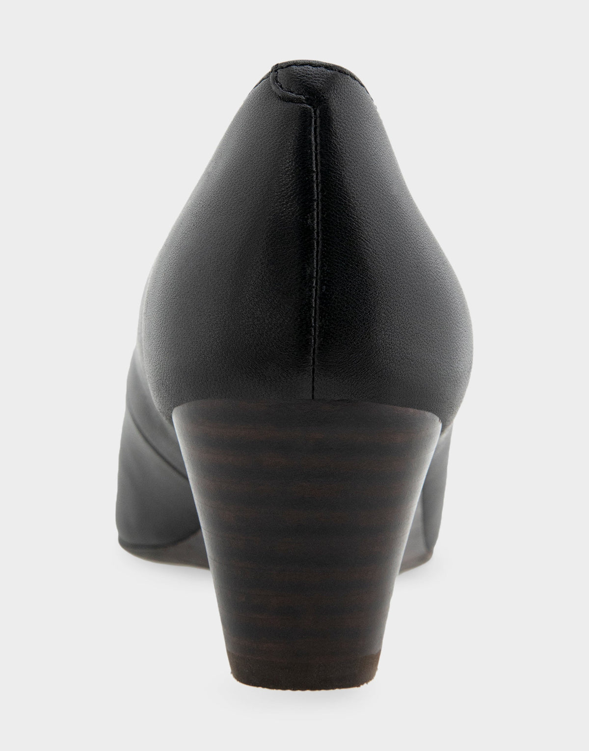 Comfortable Women's Wedge Heels in Black Leather | Aerosoles Shoes