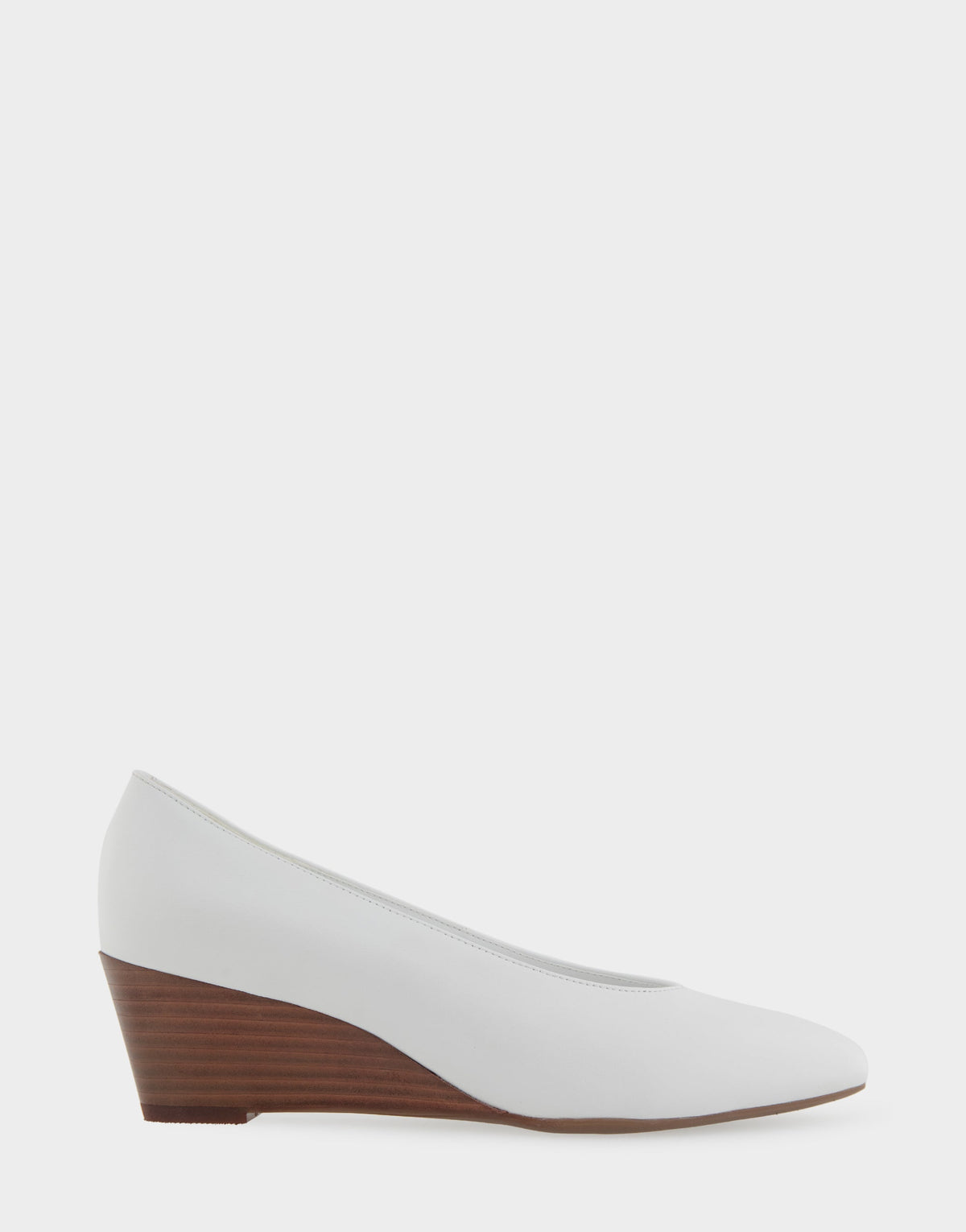 Comfortable Women's Wedge Heels in White Leather | Aerosoles Shoes