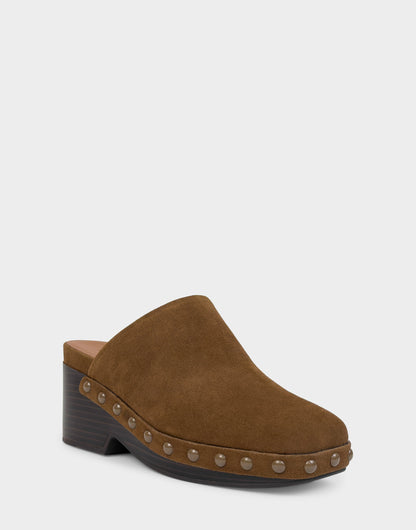 Comfortable Women's Clog In Brown Suede | Aerosoles Shoes