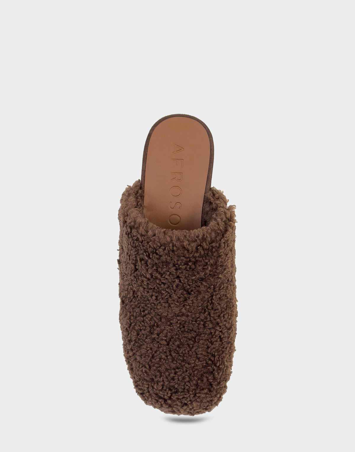 Comfortable Women's Clog In Brown Faux Shearling | Aerosoles Shoes