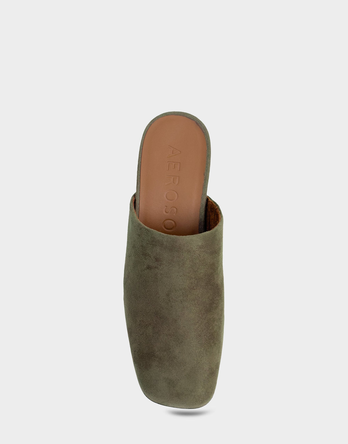 Comfortable Women's Clog In Green Faux Suede | Aerosoles Shoes