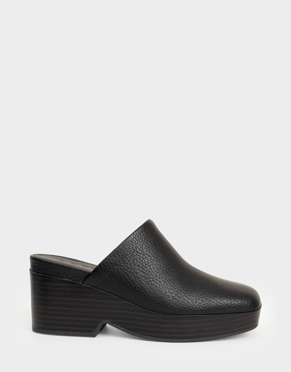 Comfortable Women's Clog In Black Faux Leather | Aerosoles Shoes