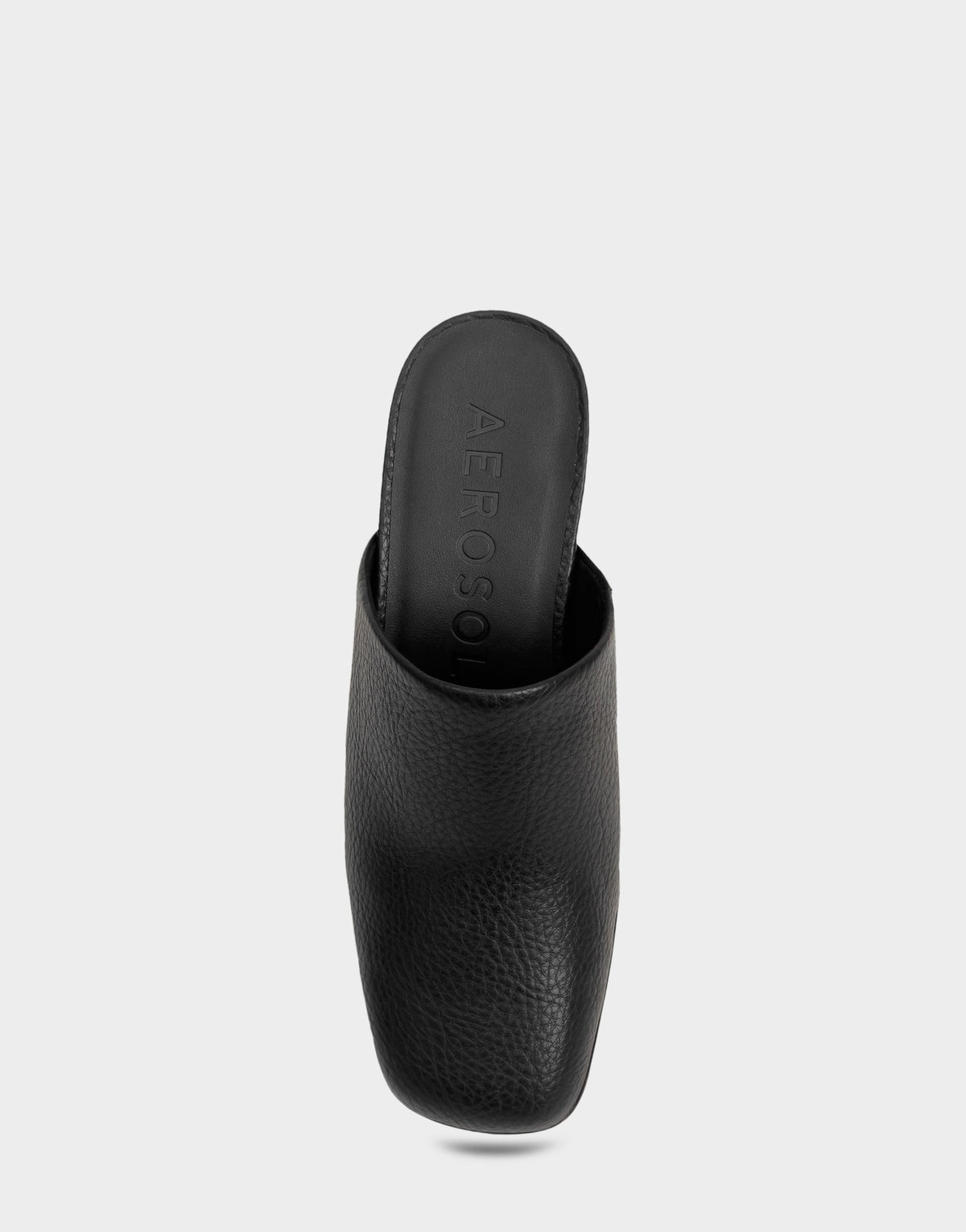 Comfortable Women's Clog In Black Faux Leather | Aerosoles Shoes