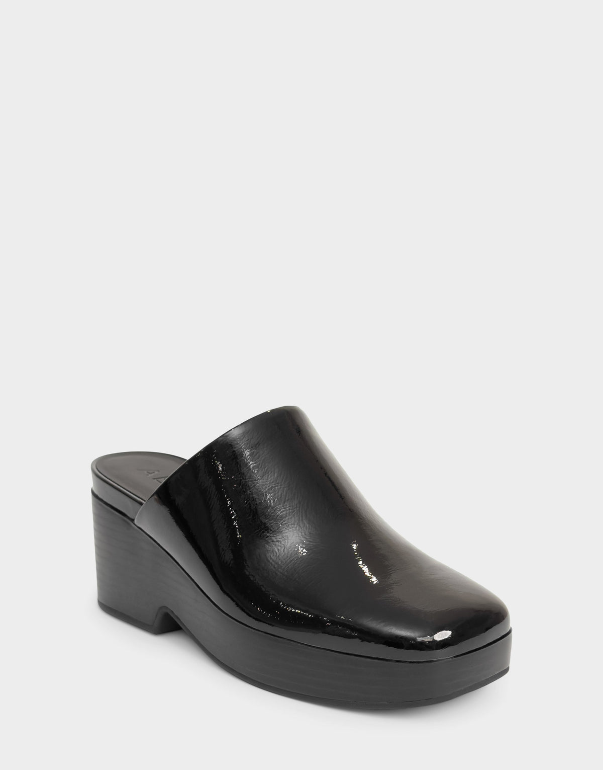 Comfortable Women's Clog In Black Patent Faux Leather | Aerosoles Shoes