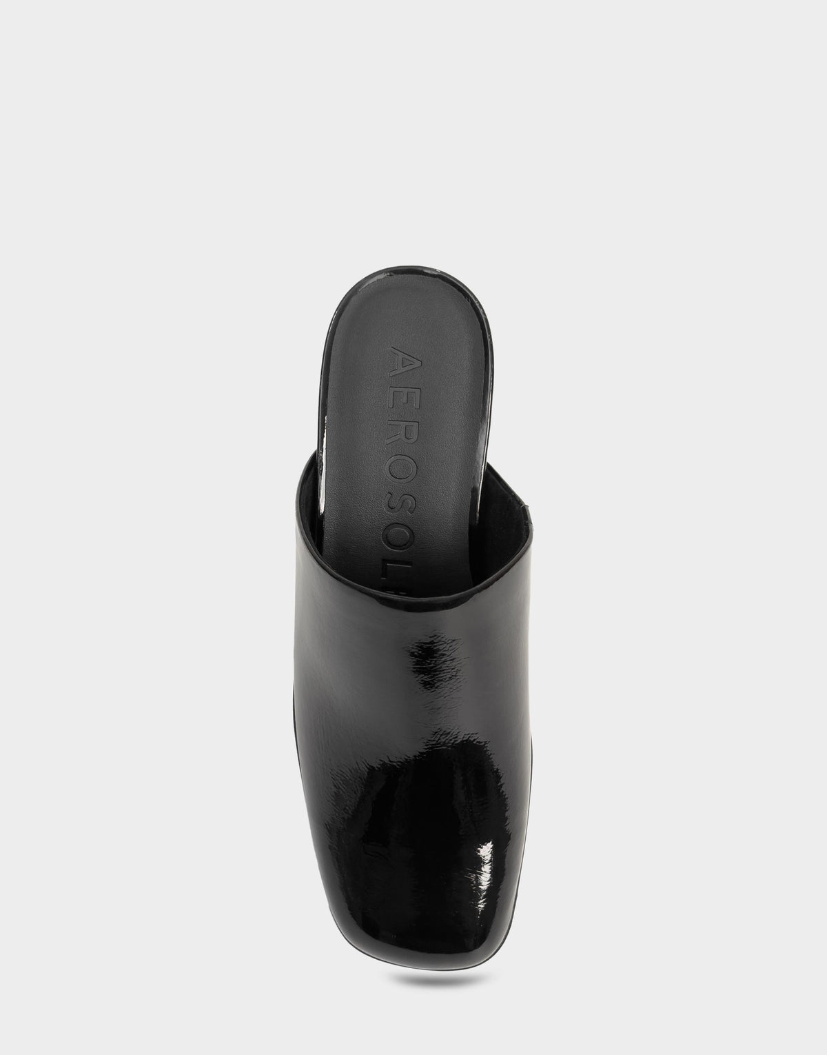Comfortable Women's Clog In Black Patent Faux Leather | Aerosoles Shoes