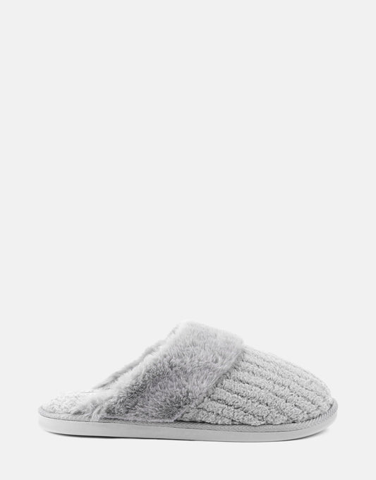 Comfortable Women's Slipper in Grey Fabric | Aerosoles Shoes|Handbags