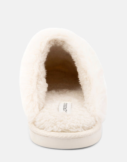 Comfortable Women's Slipper in Off White Fabric | Aerosoles Shoes|Handbags