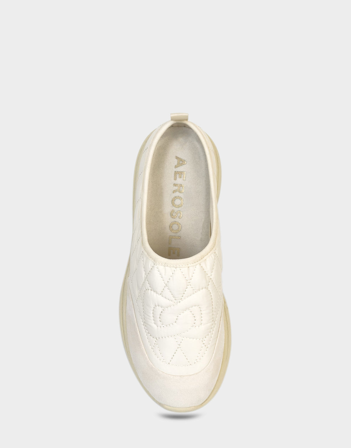 Comfortable Women's Mule Sneaker In Off White Fabric | Aerosoles Shoes