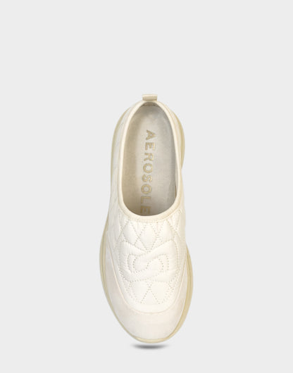 Comfortable Women's Mule Sneaker In Off White Fabric | Aerosoles Shoes