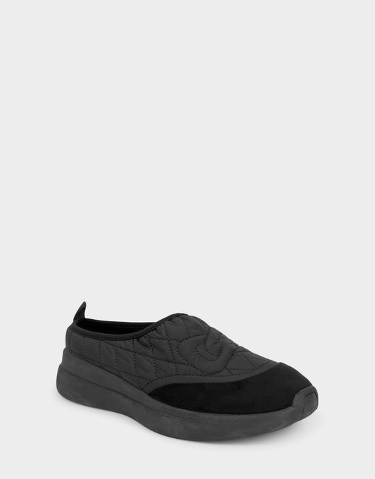Comfortable Women's Mule Sneaker In Black Fabric | Aerosoles Shoes