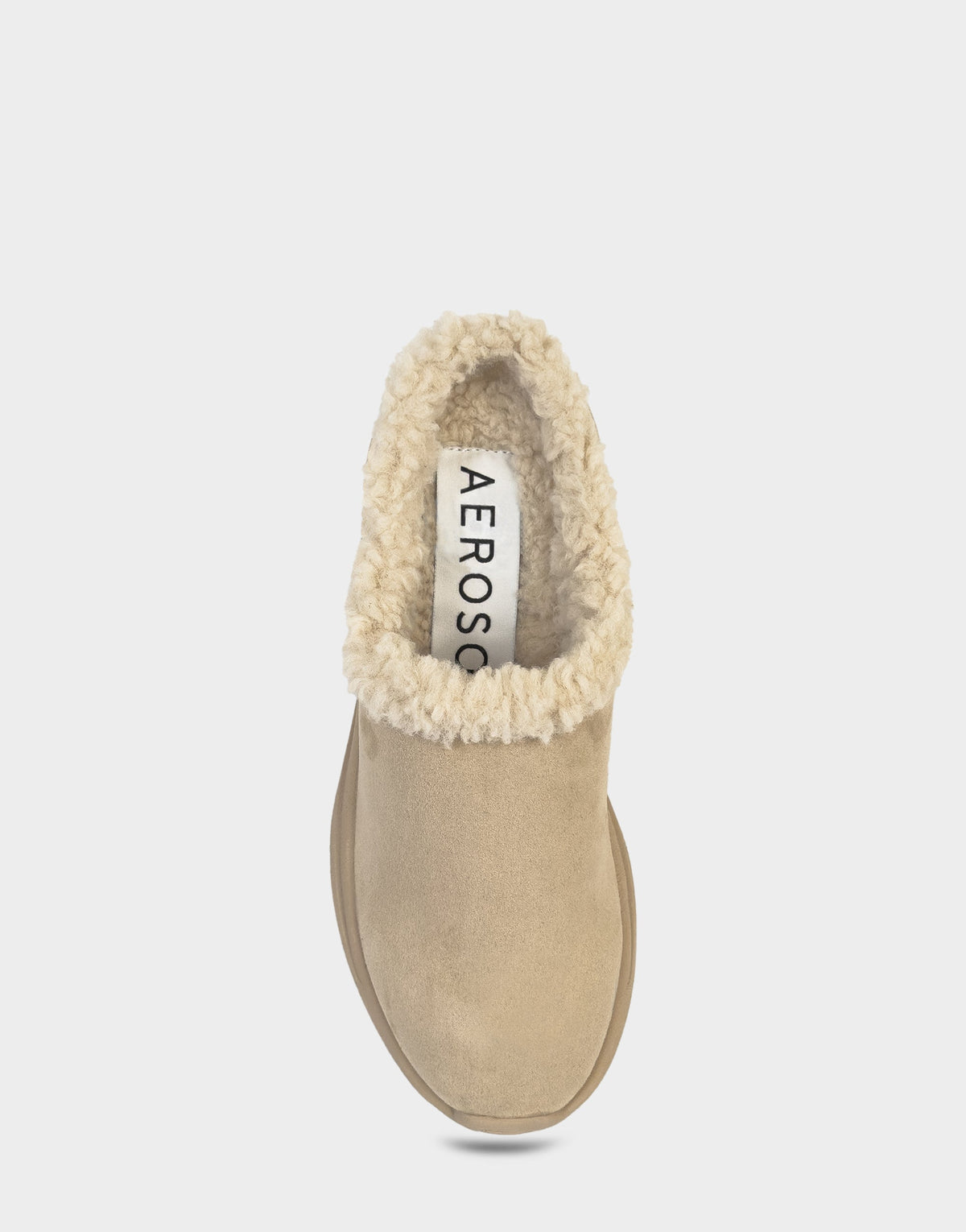 Comfortable Women's Sneaker Mule In Beige Faux Suede | Aerosoles Shoes