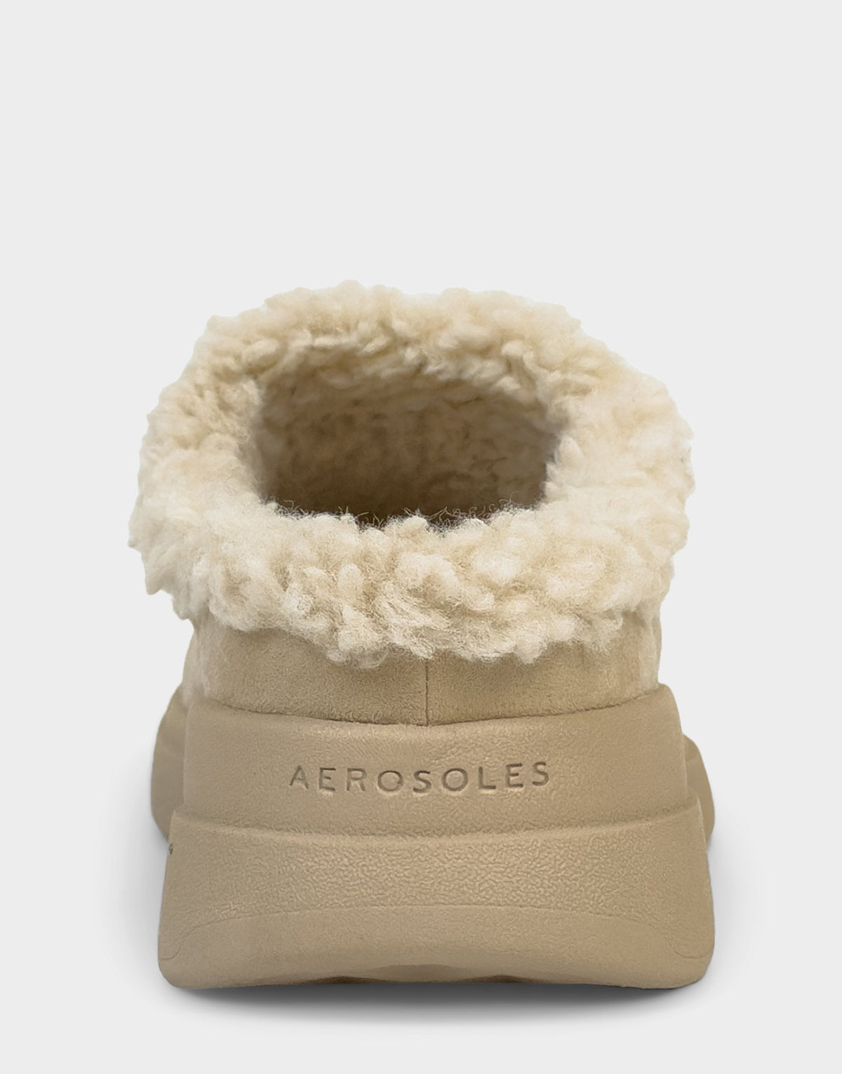Comfortable Women's Sneaker Mule In Beige Faux Suede | Aerosoles Shoes