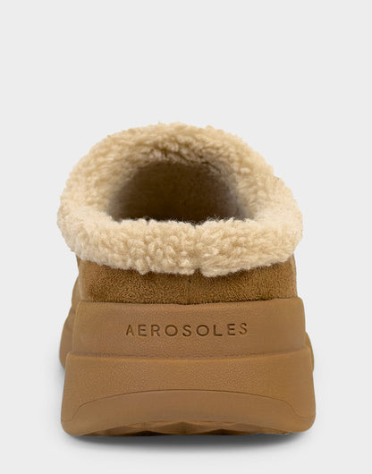 Comfortable Women's Sneaker Mule In Brown Faux Suede | Aerosoles Shoes