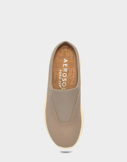 Comfortable Women's Mule in Natural Faux Leather/neoprene | Aerosoles Shoes