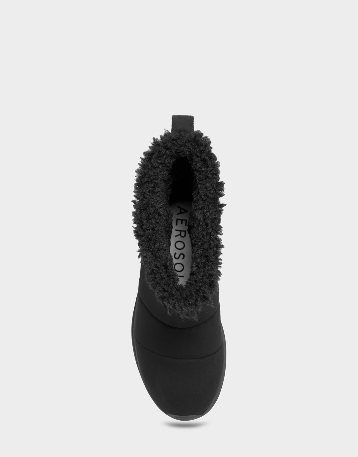 Comfortable Women's Pull On Bootie In Black Faux Suede | Aerosoles Shoes