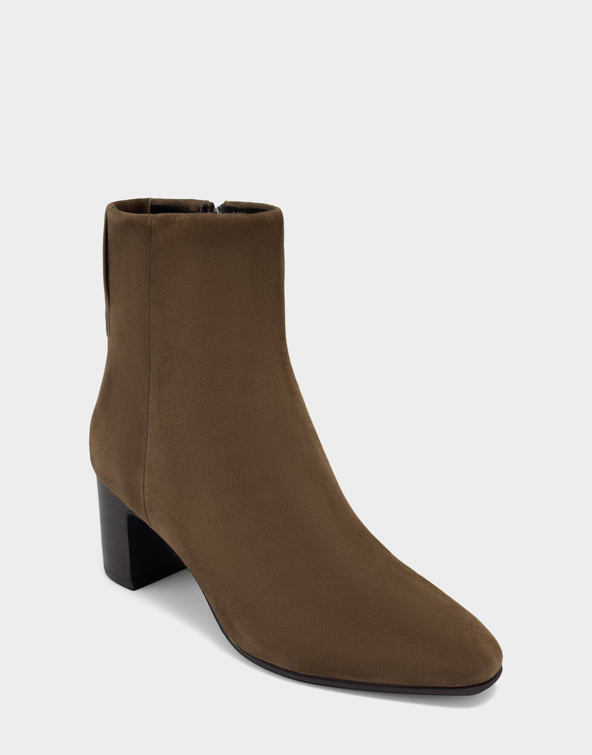 Comfortable Women's Mid Block Heel Bootie In Brown Suede | Aerosoles Shoes