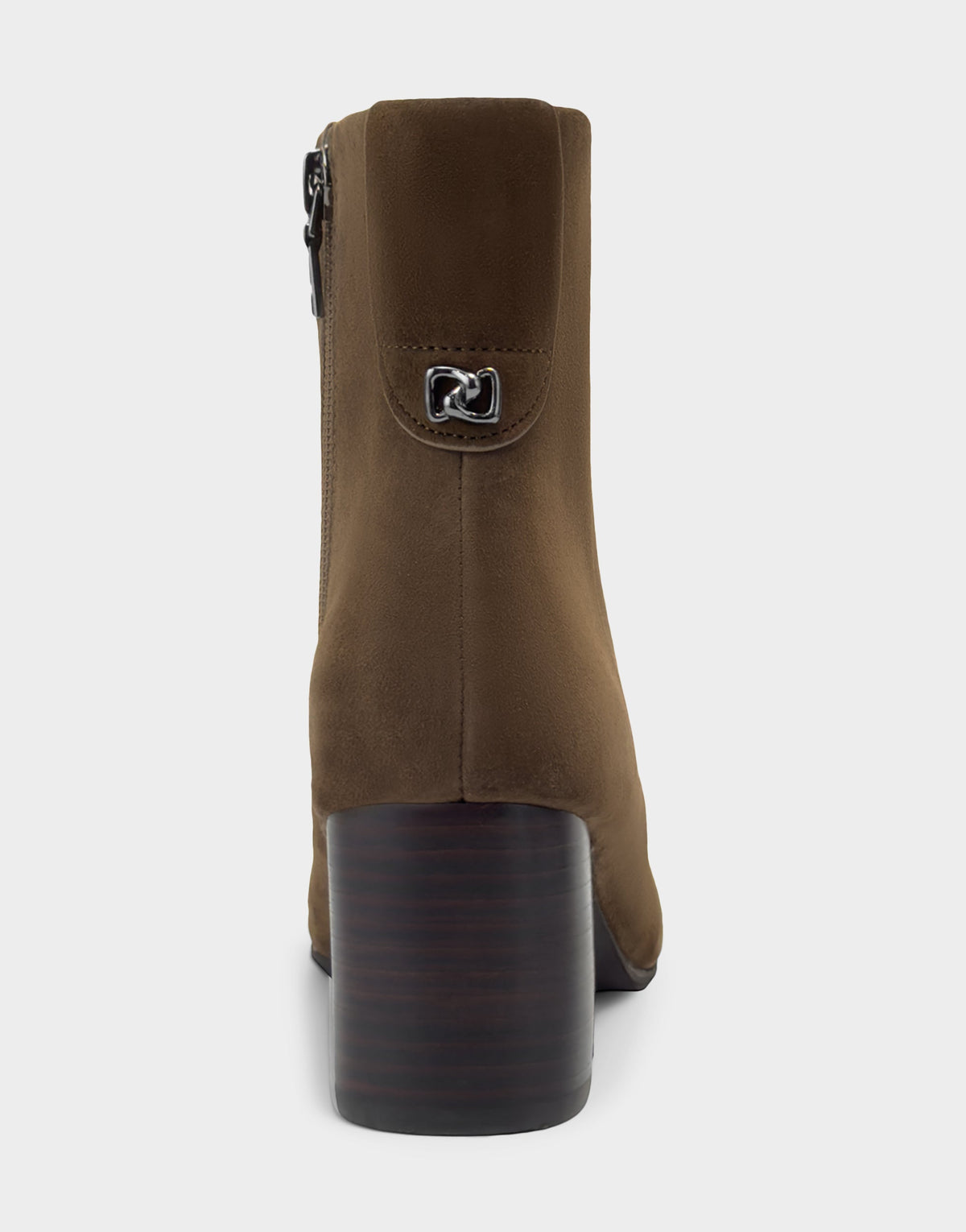 Comfortable Women's Mid Block Heel Bootie In Brown Suede | Aerosoles Shoes