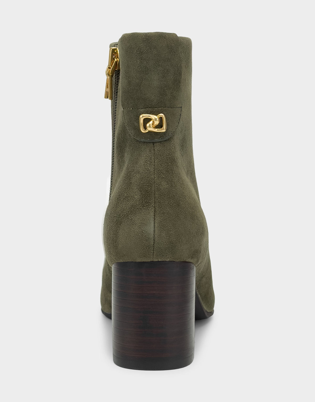 Comfortable Women's Mid Block Heel Bootie In Green Suede | Aerosoles Shoes