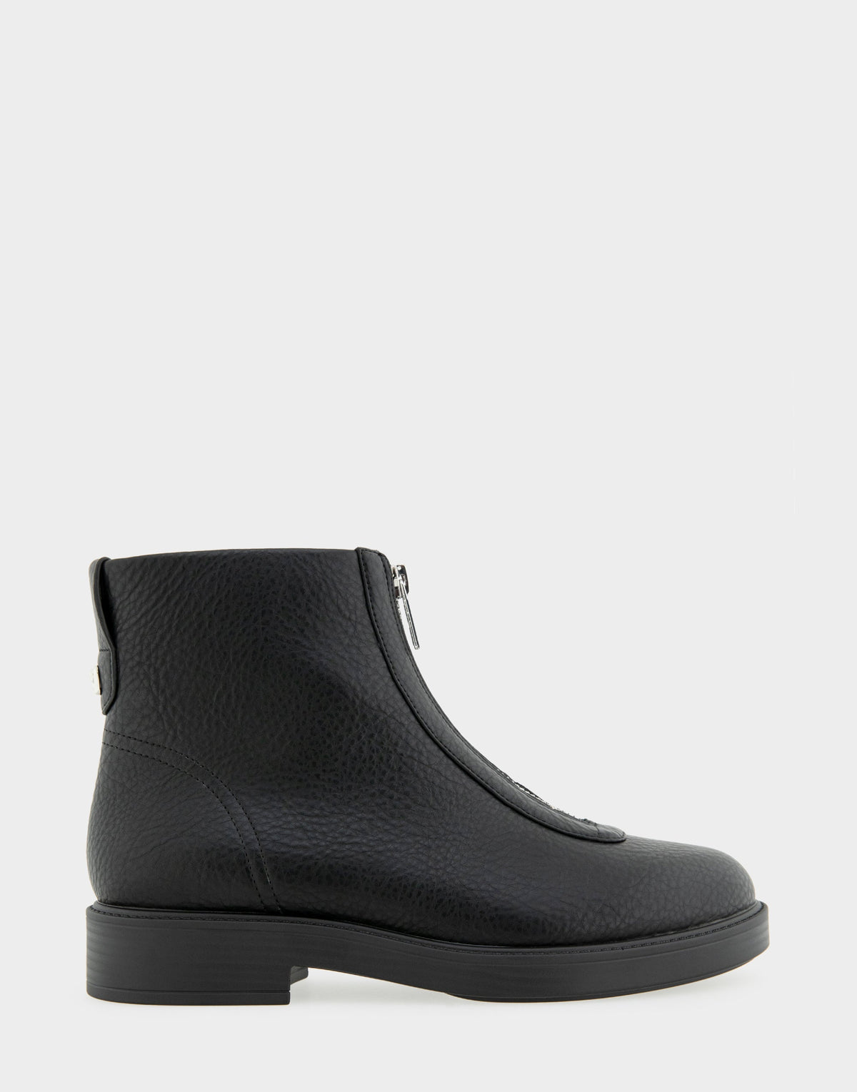 Comfortable Women's Low Block Heel Bootie In Black Faux Nubuck | Aerosoles Shoes