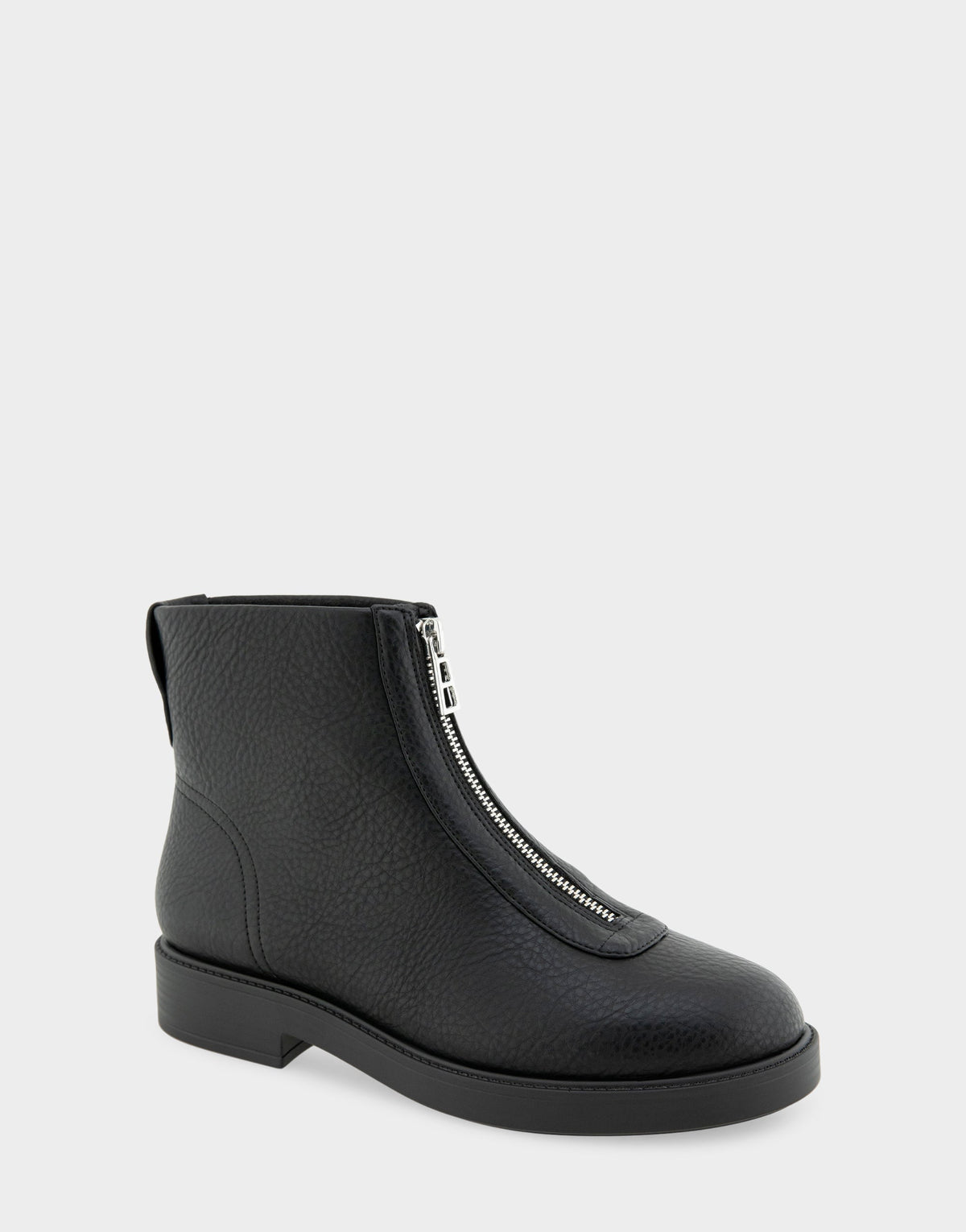 Comfortable Women's Low Block Heel Bootie In Black Faux Nubuck | Aerosoles Shoes