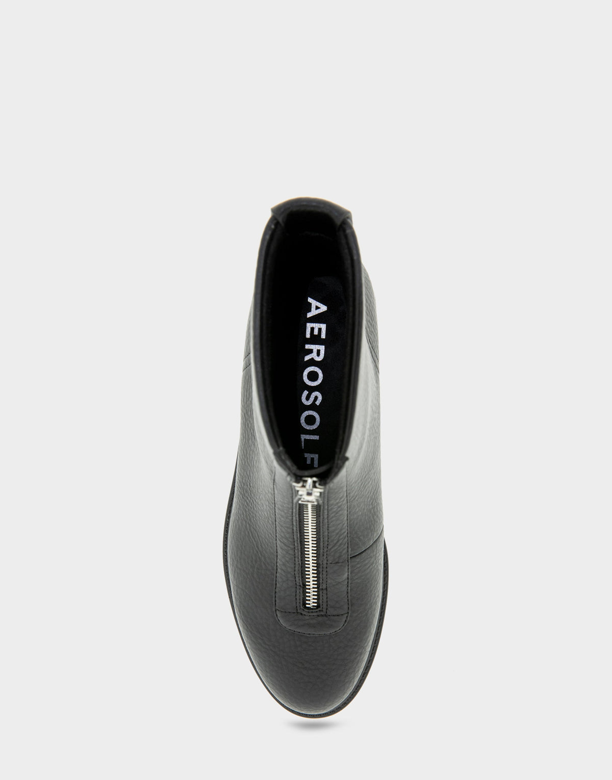 Comfortable Women's Low Block Heel Bootie In Black Faux Nubuck | Aerosoles Shoes