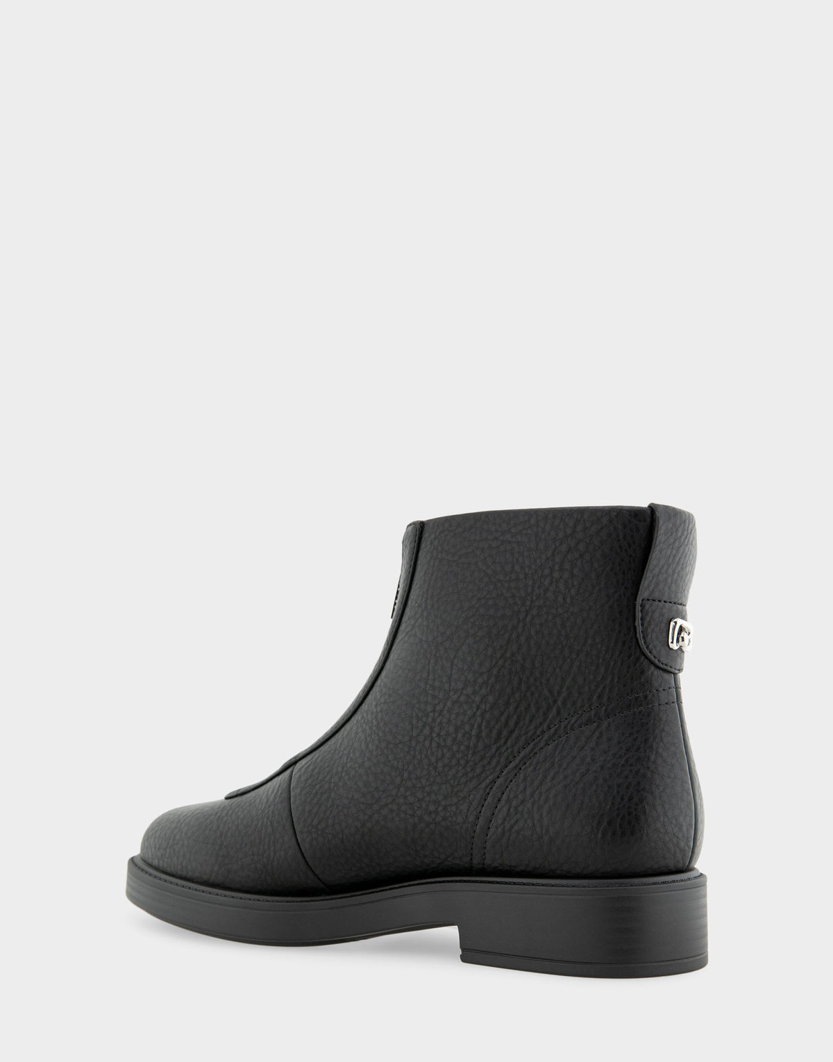 Comfortable Women's Low Block Heel Bootie In Black Faux Nubuck | Aerosoles Shoes