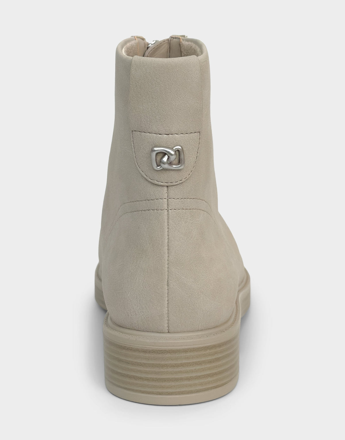 Comfortable Women's Low Block Heel Bootie In Beige Faux Nubuck | Aerosoles Shoes