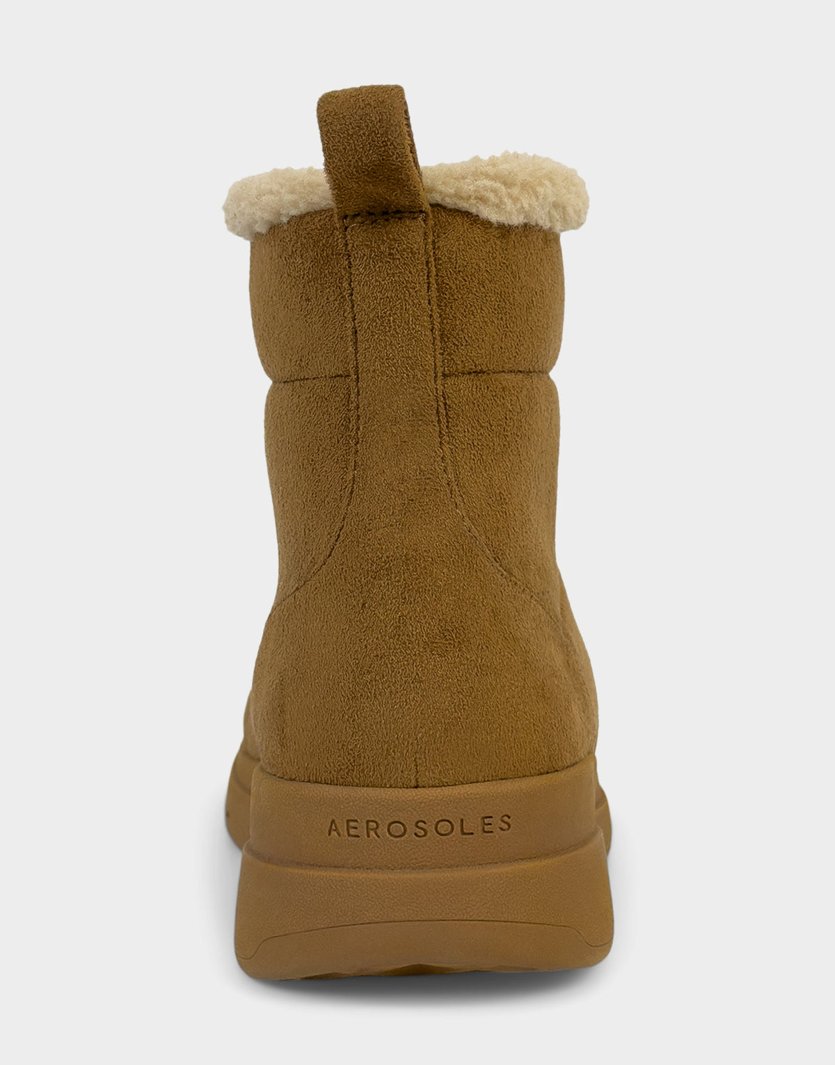 Comfortable Women's Pull On Bootie In Brown Faux Suede | Aerosoles Shoes