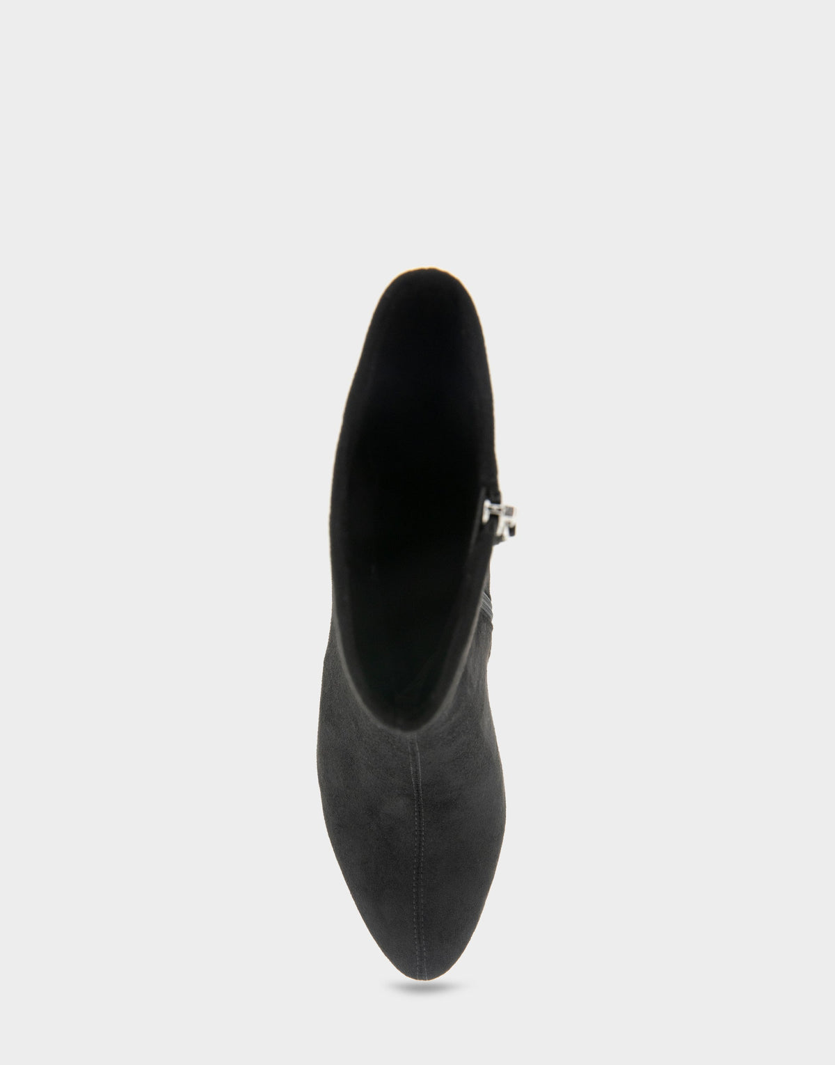 Comfortable Women's Mid Block Heel Bootie In Black Faux Suede | Aerosoles Shoes