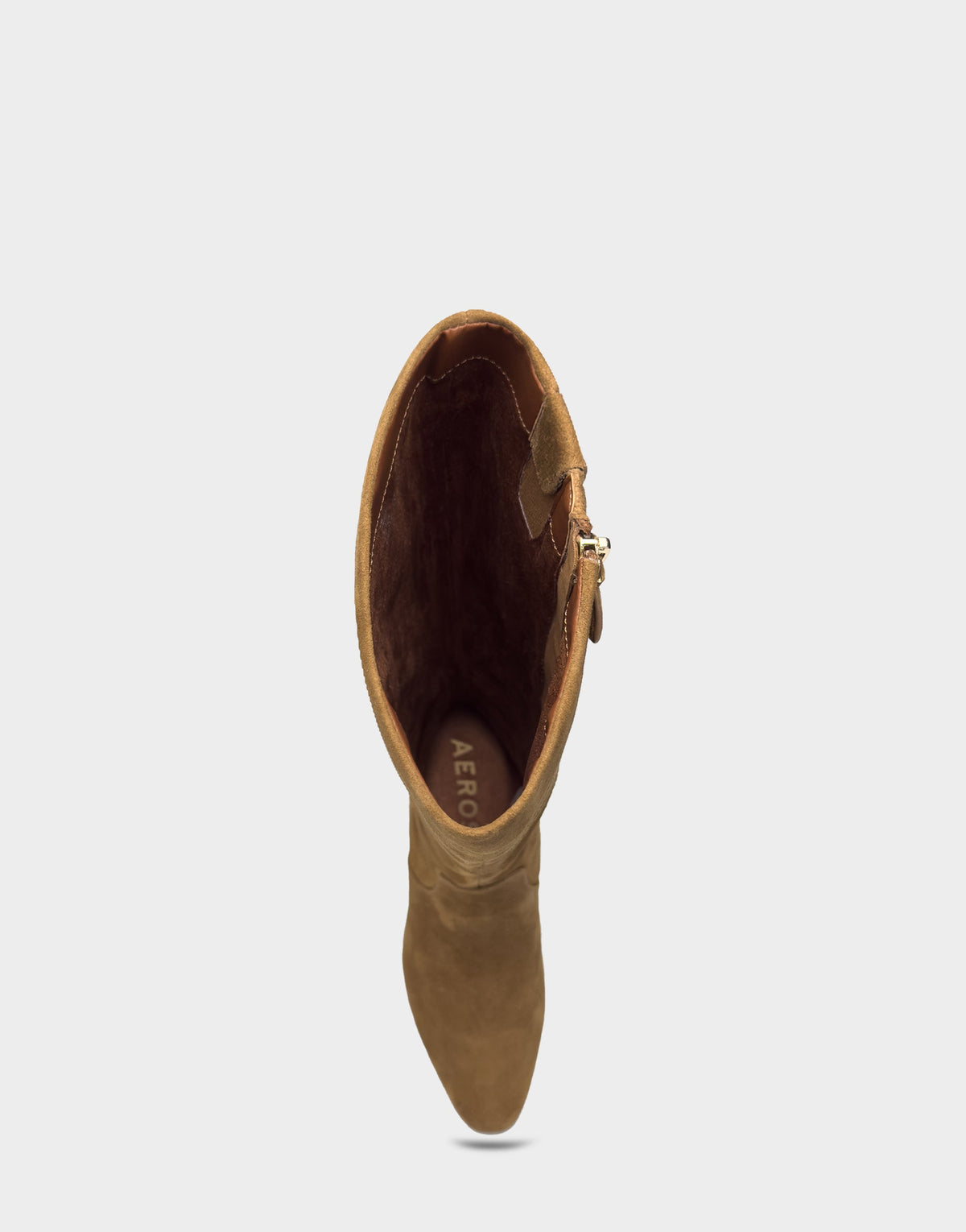 Comfortable Women's Mid Block Heel Boot In Brown Suede | Aerosoles Shoes