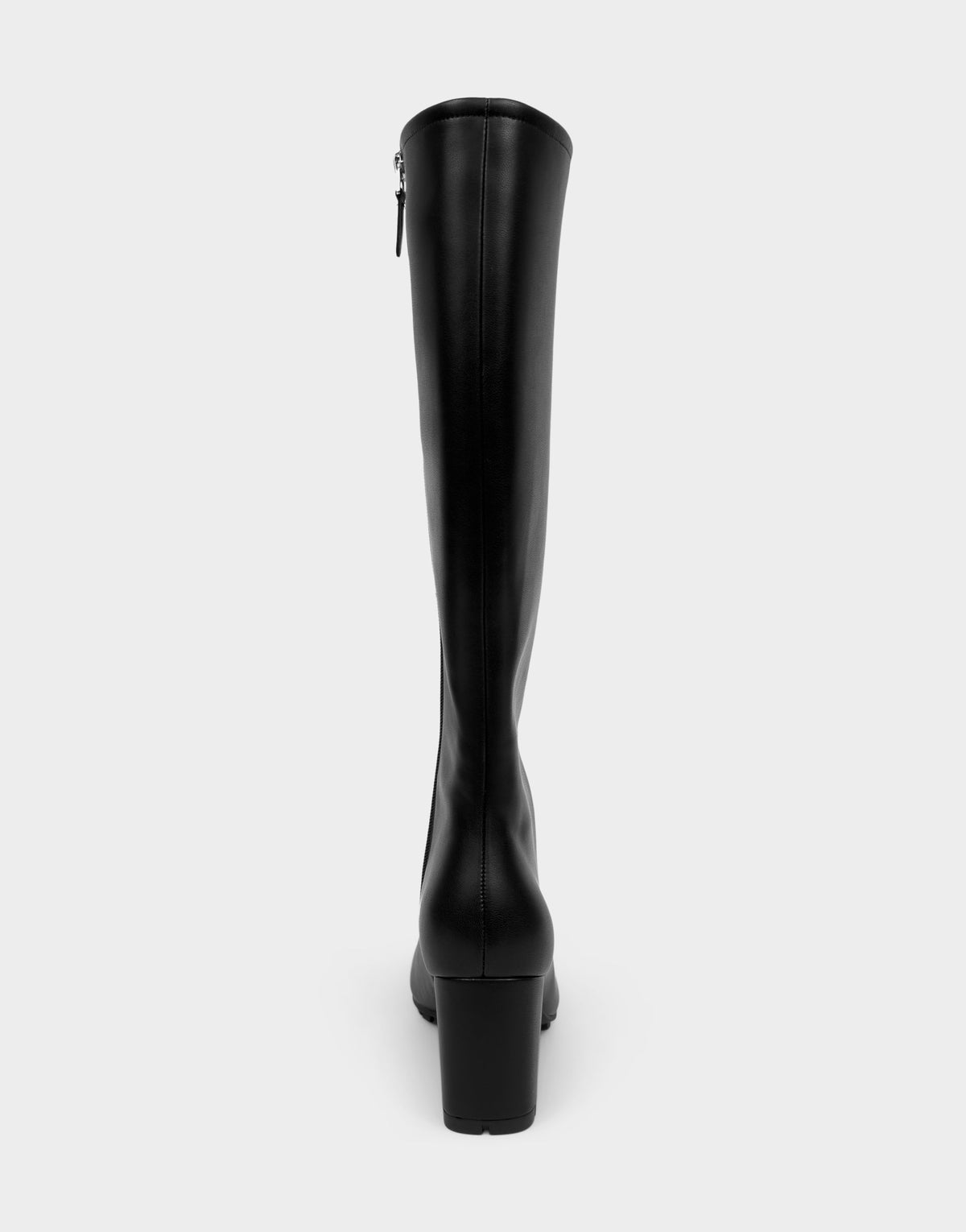 Comfortable Women's Mid Block Heel Boot In Black Faux Leather | Aerosoles Shoes