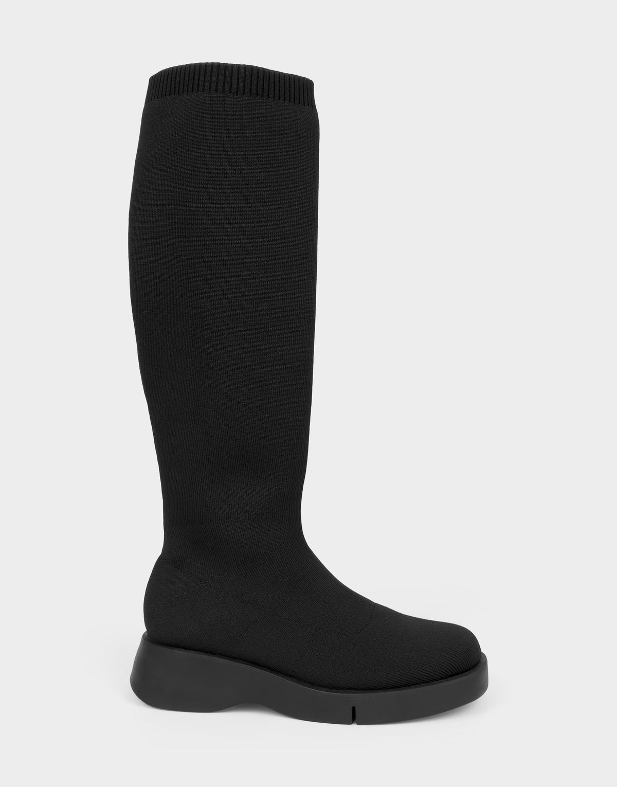 Comfortable Women's Flatform Boot In Black Fabric | Aerosoles Shoes