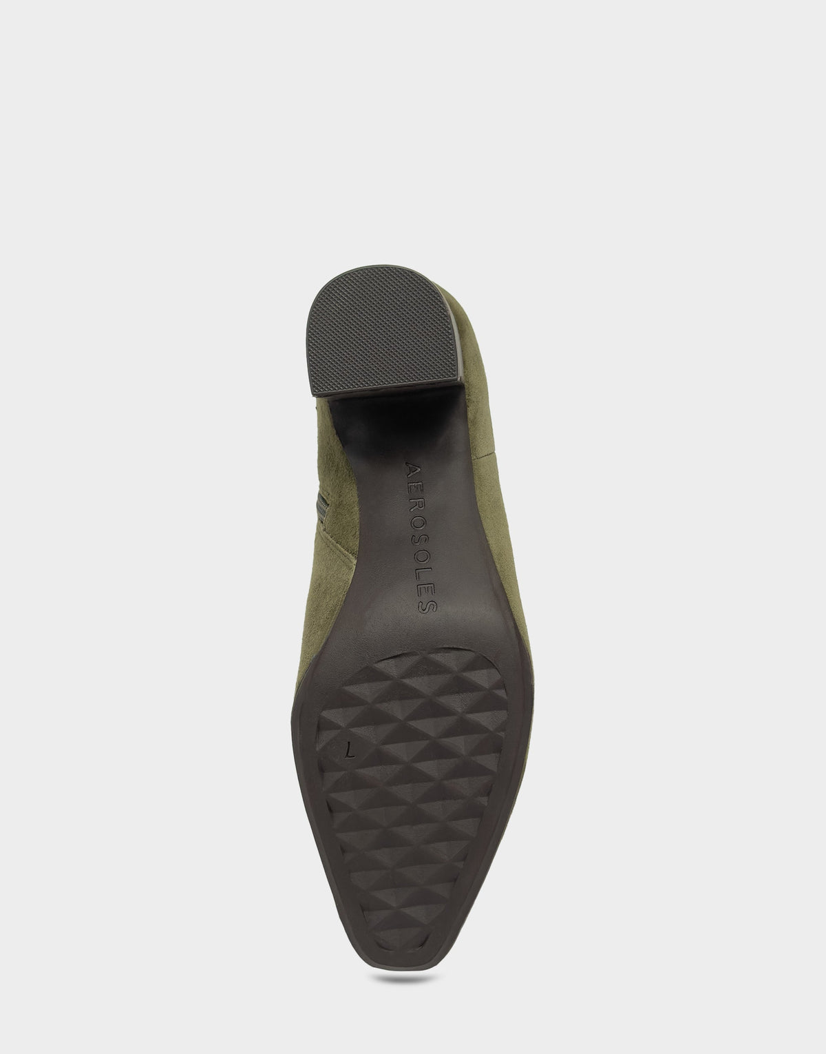 Comfortable Women's Mid Block Heel Boot In Green Suede | Aerosoles Shoes