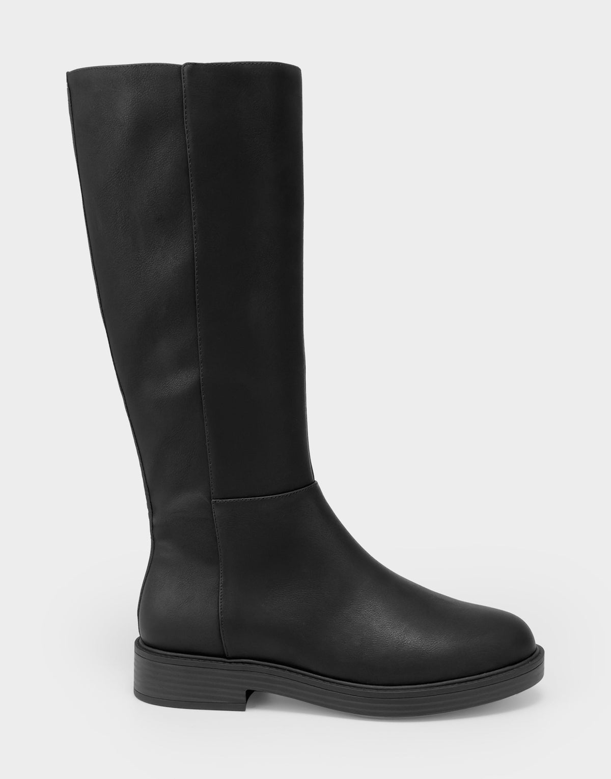 Comfortable Women's Low Block Heel Boot In Black Faux Leather | Aerosoles Shoes