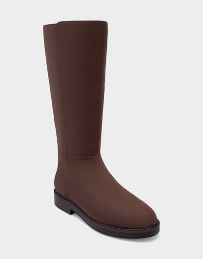 Comfortable Women's Low Block Heel Boot In Brown Faux Suede | Aerosoles Shoes