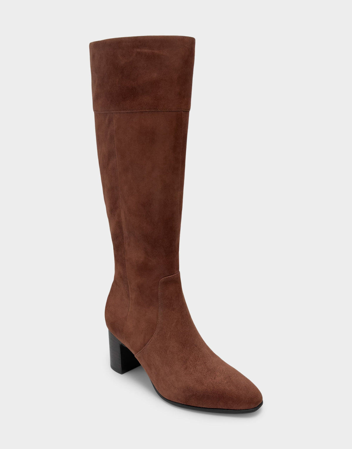 Comfortable Women's Mid Block Heel Boot In Brown Suede | Aerosoles Shoes