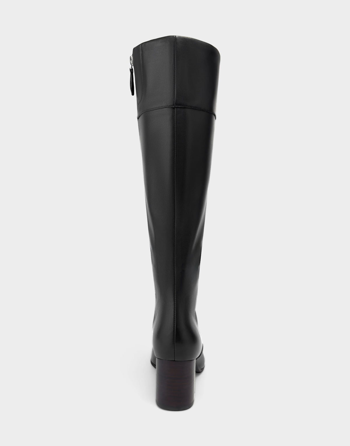 Comfortable Women's Mid Block Heel Boot In Black Leather | Aerosoles Shoes