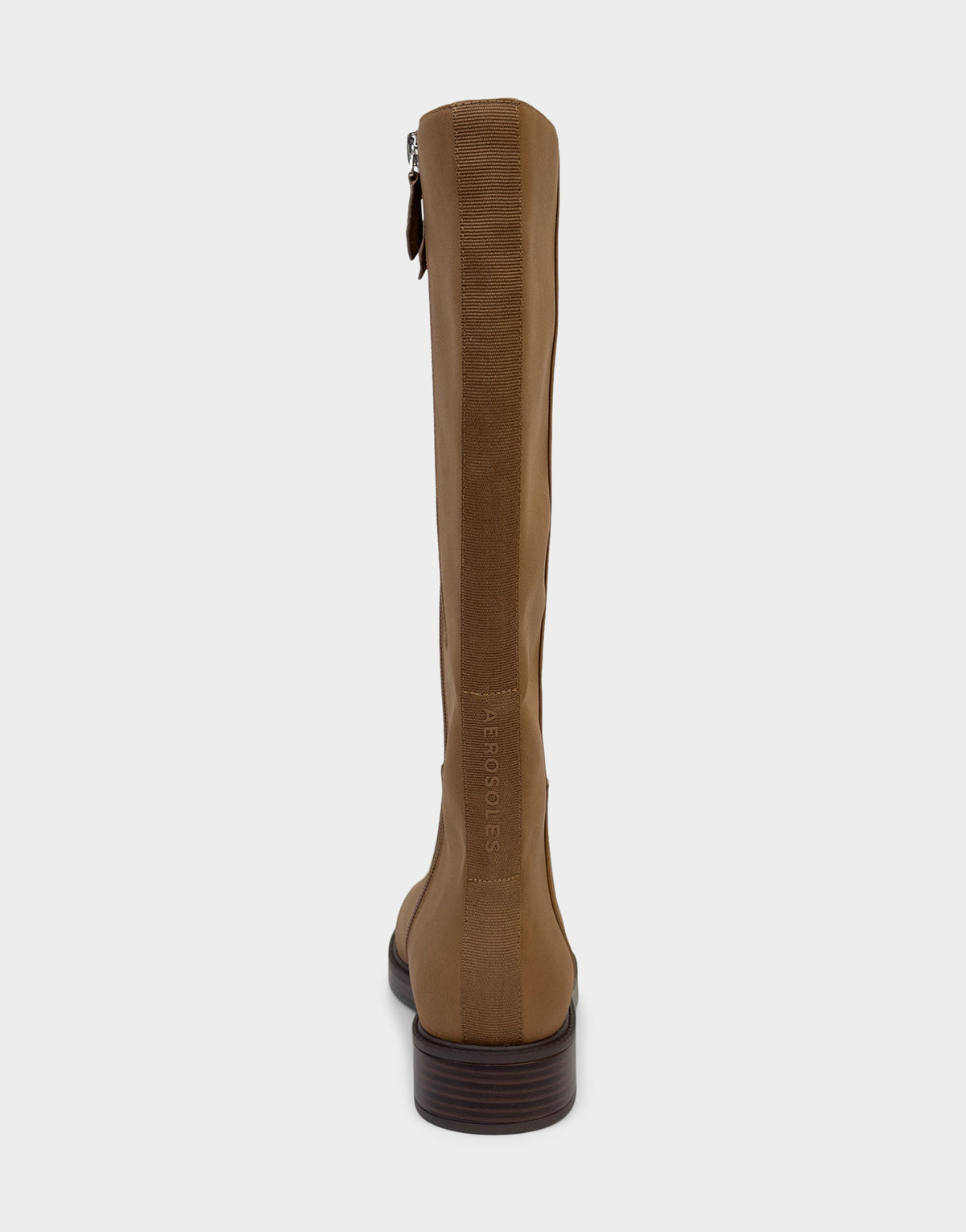 Comfortable Women's Low Block Heel Boot In Tan Faux Nubuck | Aerosoles Shoes