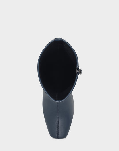 Comfortable Women's Tall Shaft Boot in Navy Faux Leather | Aerosoles Shoes