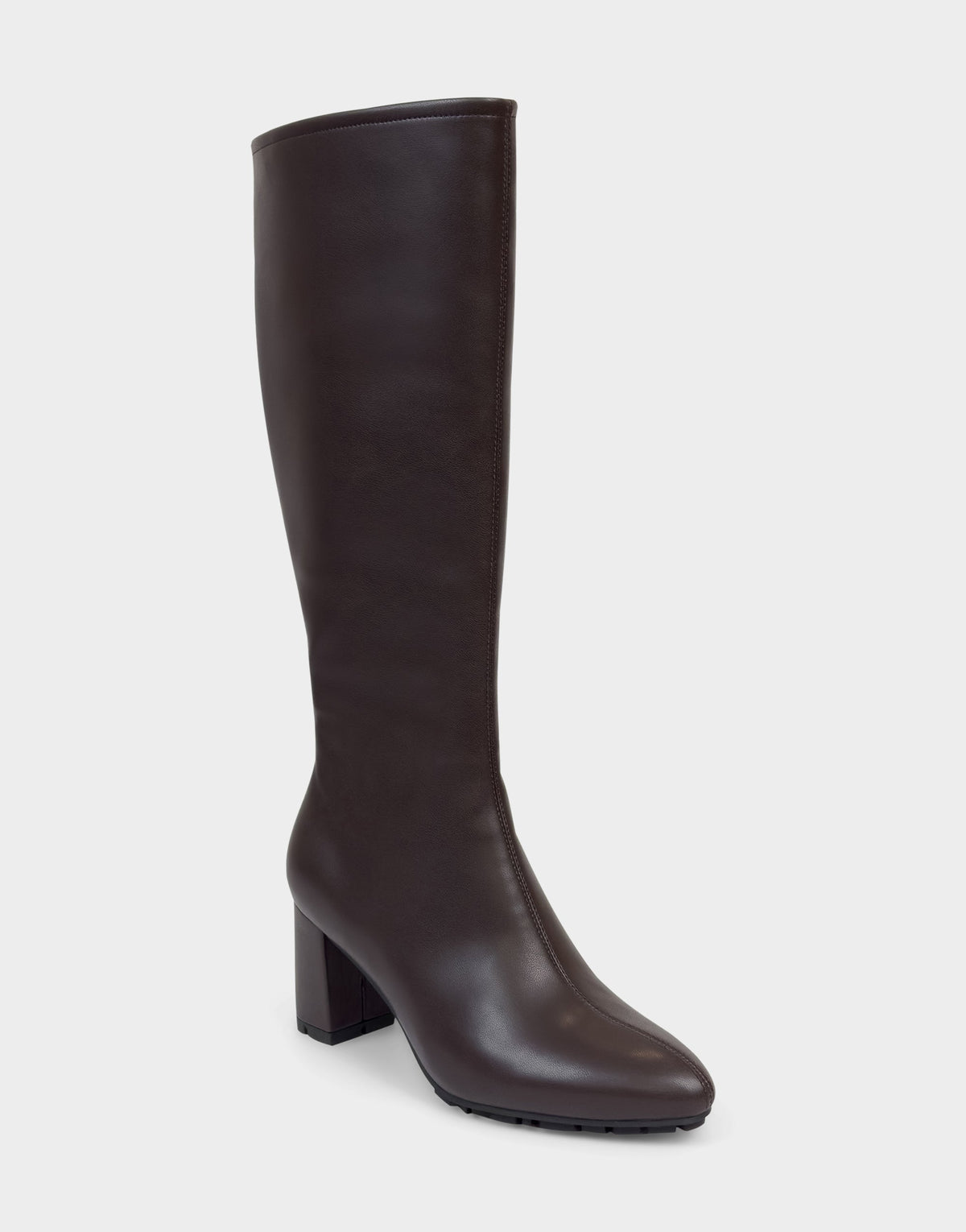 Comfortable Women's Mid Block Heel Boot In Brown Faux Leather | Aerosoles Shoes