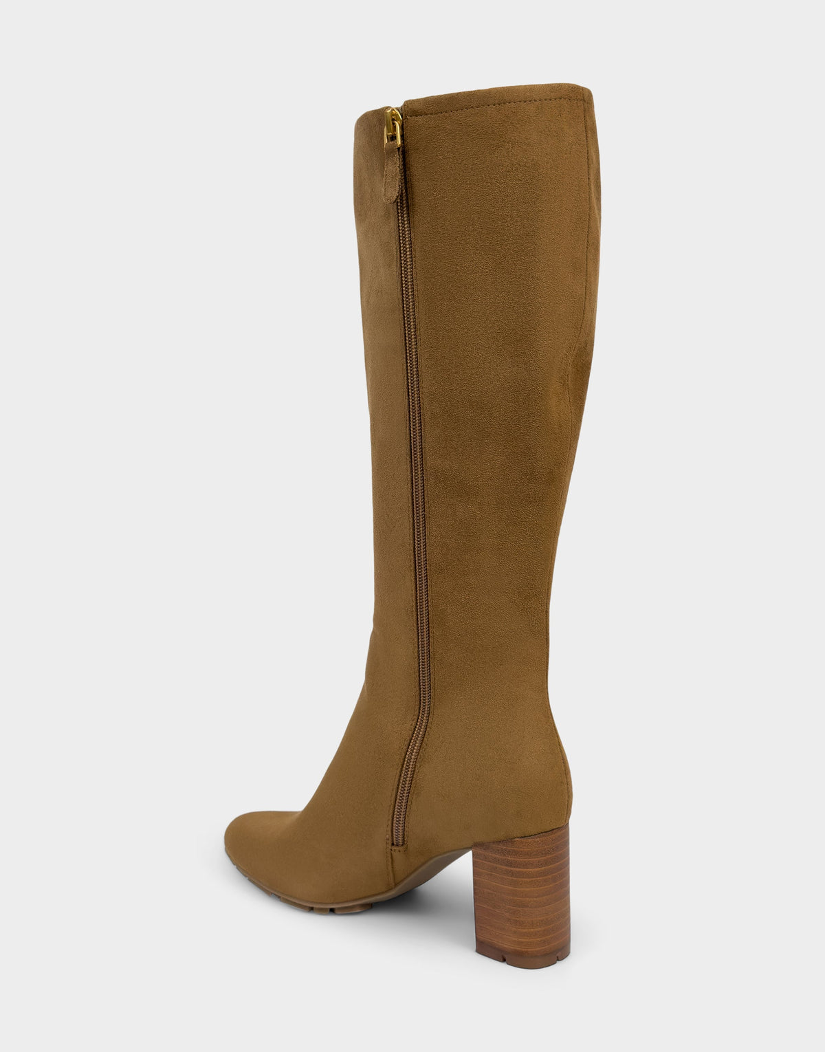 Comfortable Women's Mid Block Heel Boot In Brown Faux Suede | Aerosoles Shoes