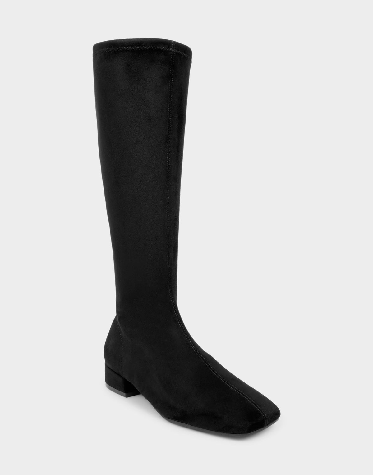 Comfortable Women's Low Block Heel Boot In Black Faux Suede | Aerosoles Shoes
