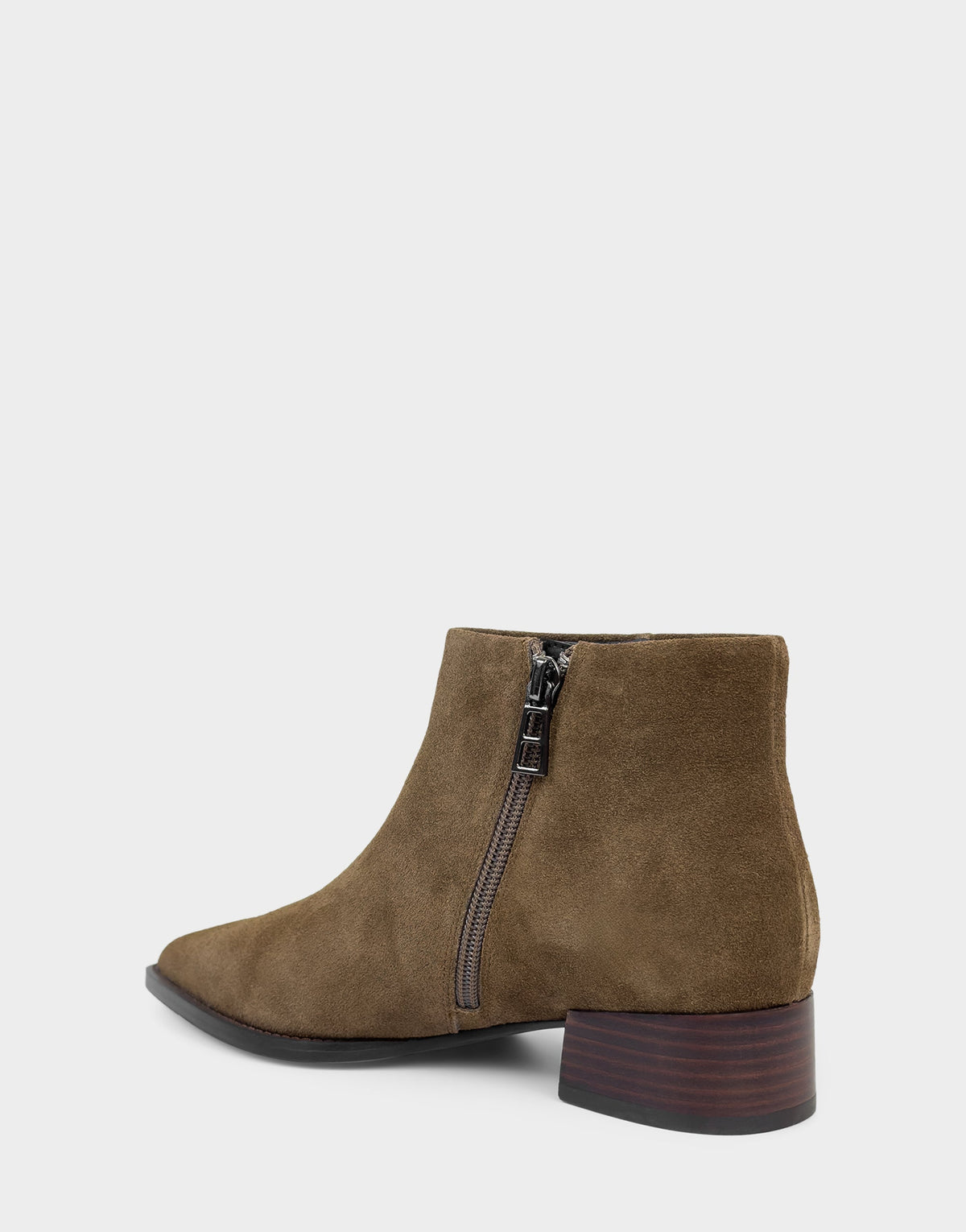 Comfortable Women's Mid Block Heel Bootie In Brown Suede | Aerosoles Shoes