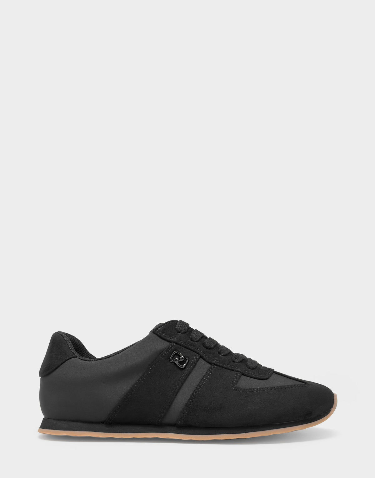 Comfortable Women's Lace Up Sneaker In Black Faux Suede | Aerosoles Shoes