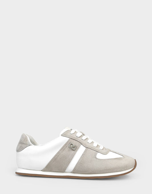 Comfortable Women's Lace Up Sneaker In White Faux Suede | Aerosoles Shoes