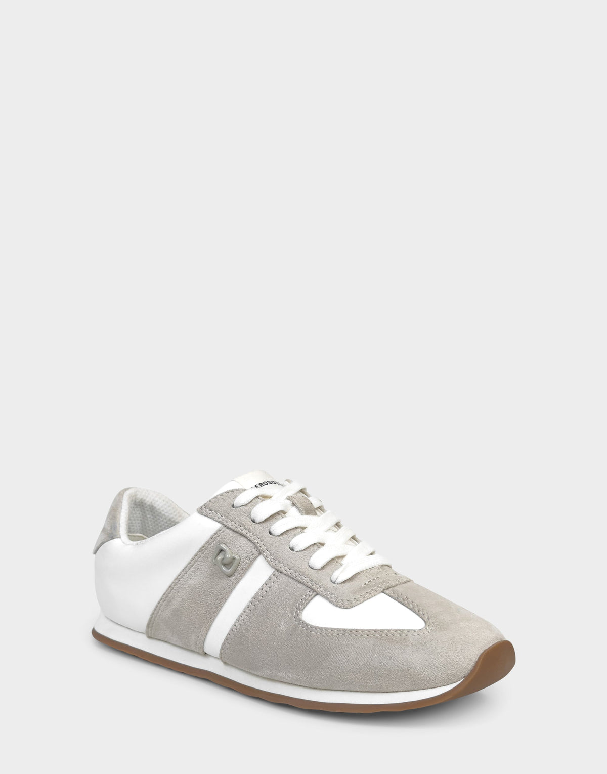 Comfortable Women's Lace Up Sneaker In White Faux Suede | Aerosoles Shoes