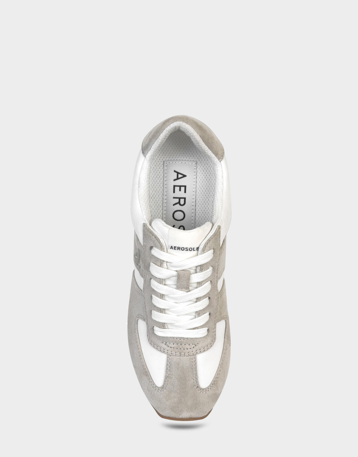 Comfortable Women's Lace Up Sneaker In White Faux Suede | Aerosoles Shoes
