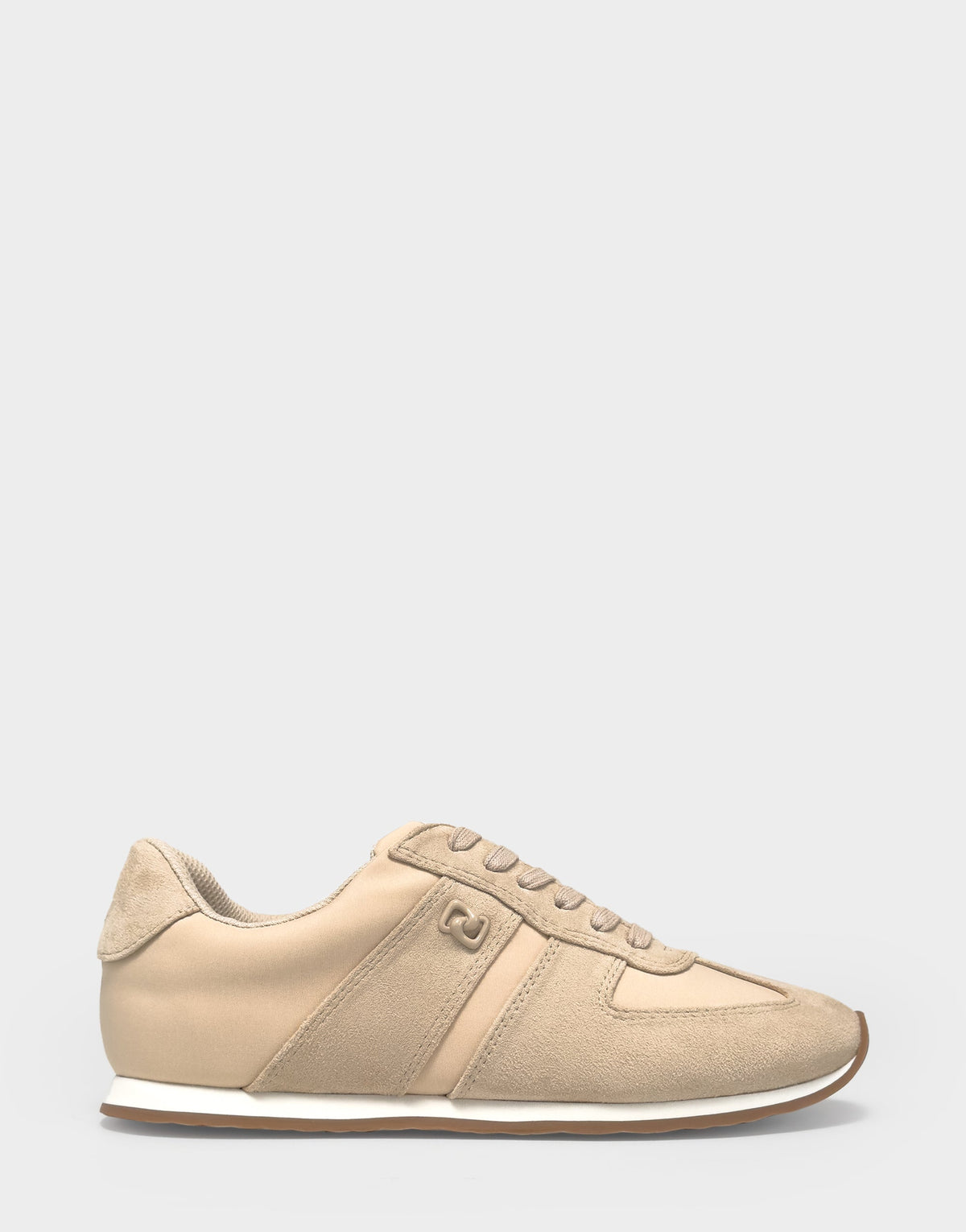 Comfortable Women's Lace Up Sneaker In Beige Faux Suede | Aerosoles Shoes