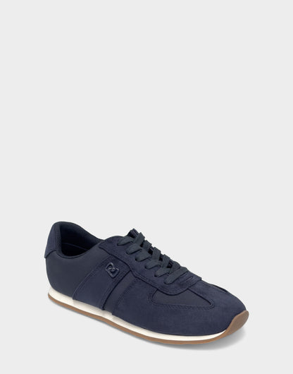 Comfortable Women's Lace Up Sneaker In Navy Faux Suede | Aerosoles Shoes