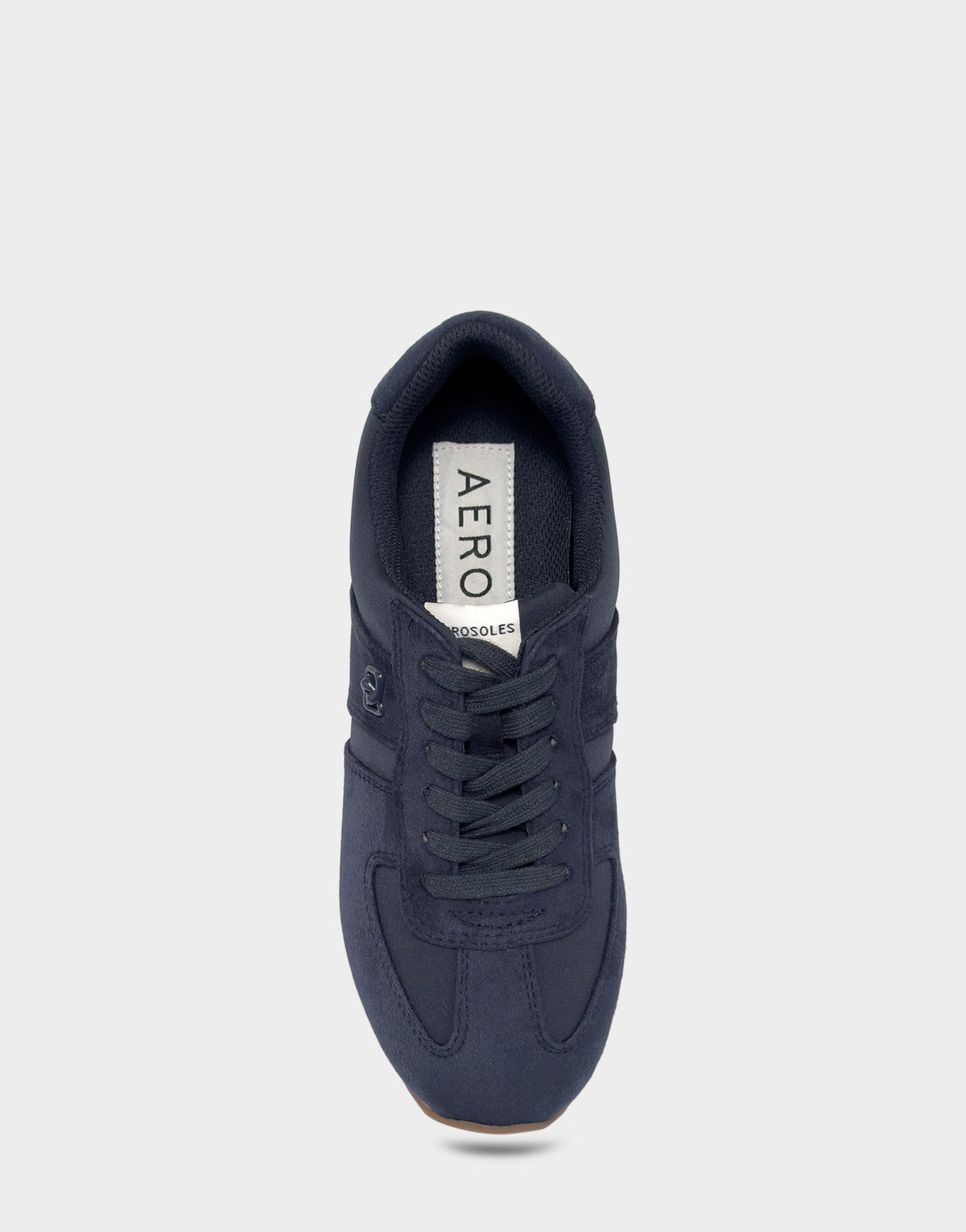 Comfortable Women's Lace Up Sneaker In Navy Faux Suede | Aerosoles Shoes